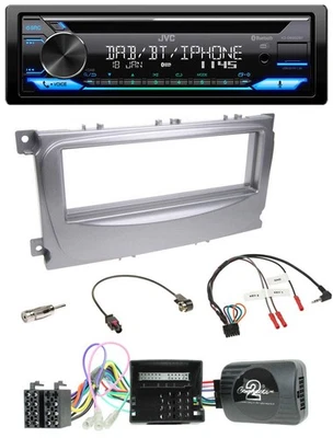 JVC Bluetooth Lenkrad USB DAB CD Autoradio für Ford Galaxy C-Max Focus Can-Bus 2 - Bild 1 von 4