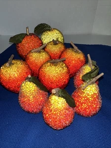 Vintage Süßigkeiten Perlen Faux Obst Äpfel Birnen Display gemischtes Set 11 Stck. - Bild 1 von 7
