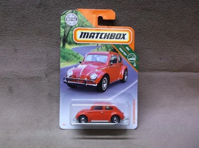Matchbox 2020 #12 rojo 62 Volkswagen Beetle 1962 VW techo corredizo plegable clásico crucero Foto 1 de 3