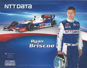 2014 INDY 500 RYAN BRISCOE AUSTRALIA GANASSI RACING INDYCAR 7"X9" HERO CARD ! - Picture 1 of 2