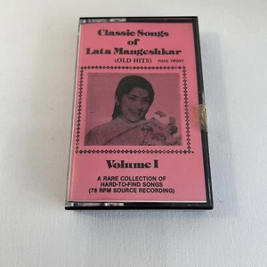 Classic Songs Of Lata Mangeshkar Vol 1 Rare Collection HTF Audio Tape Bollywood - Picture 1 of 6