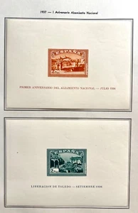 España 838-839** MNH alzamiento nacional sin dentar. Lujo. - Bild 1 von 2
