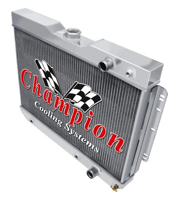 Radiador RR Champion 3 filas, cubierta, 2 ventiladores de 13" para Chevrolet Chevelle LS 1964 1965 Foto 1 de 4