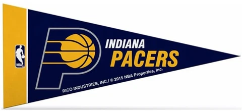 Indiana Pacers NBA Mini Pennants, 4" x 9" - Licensed by Rico Cover