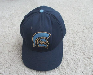 Vintage Spartan Baseball Hat Mens 7 3/8 Blue Greeley West High School USA Made - Picture 1 of 12