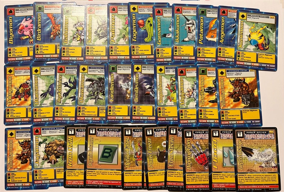 Digimon Digital Monsters TCG Cards 1999 Unlimited / 1st Ed - Choose 1 or More - Image 1 of 1