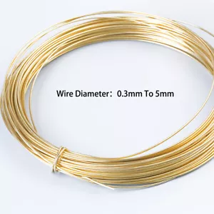 Messingdraht Hart Ø 0,3mm Bis 5mm Metalldraht Messing CuZn37 Blank Messingdraht - Bild 1 von 7