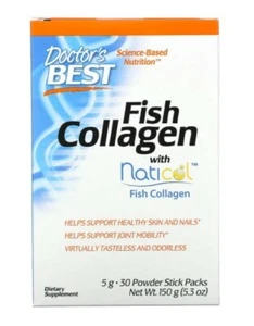 Doctor's Best Fisch Colágeno con Naticol 5 g 30 Polvo Stick Packs - Imagen 1 de 2