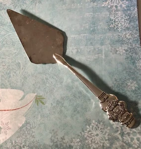 Vintage International versilbert Schneemann Kuchen Tortenheber Servieren Patina Urlaub - Bild 1 von 5