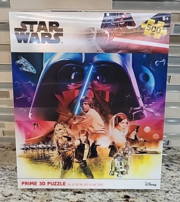 Rompecabezas Star Wars Prime 3D 24X18 500 piezas Disney Foto 1 de 4