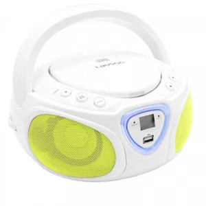 Reproductor CD Lauson CP451 - Boombox LED con USB y Lector SD Blanco - Imagen 1 de 2