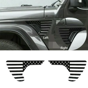 2pcs Fender Sticker Accessories For Jeep Wrangler JL/JT Gladiator 2018-2020 UK - Picture 1 of 8
