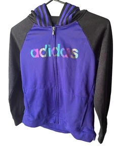 Sudadera con Capucha Adidas Youth Tech Fleece, Púrpura y Negra Talla L - Imagen 1 de 3