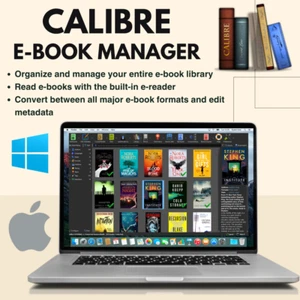 Calibre E-Book Manager & E-Reader Software for Windows & MacOS on USB or DVD - Picture 1 of 16