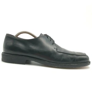 Salvatore Ferragamo Studio schwarz Leder eckige Zehe Blucher elegant Oxford Herren 8,5 - Bild 1 von 11