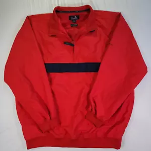 Ashworth Mens Pullover Jacket 1/4 Zip Weather System Water Resist Packable - Picture 1 of 16