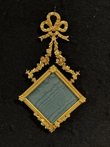 Ancien Impérial Français Bronze Doré Rare Photo Suspendu-259e - Photo 1/12