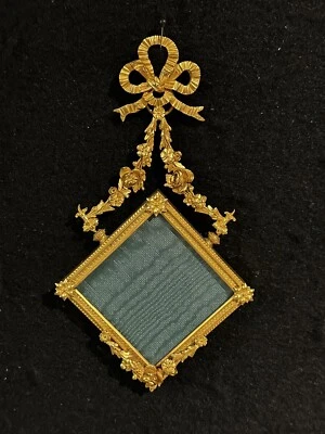 Antique imperial French gilt bronze rare hanging picture frame-259e - Image 1 of 4