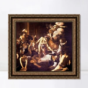 Framed Print The Martyrdom of St Matthew by Michelangelo Merisi da Caravaggio - Picture 1 of 16