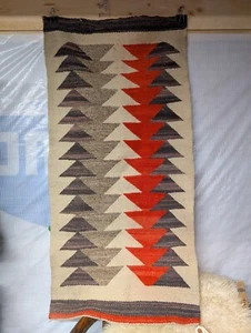 Old Navajo Rug,Arrowheads cowboy Indian - Picture 1 of 6