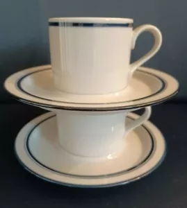 Lote de 2 tazas y platillos planos de cerámica japonesa Dansk China Bistro Fredriksborg - Imagen 1 de 11