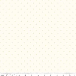 RBD ~ Swiss Dot ~ Le Creme ~ 100% Cotton ~ Per 1/2 yd - Picture 1 of 1