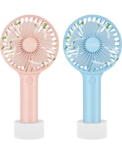 Miady 2-Pack 5000mAh Handheld Portable Fan, 7-20 Hours Runtime, Recharge boxed - Picture 1 of 7