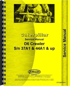 Caterpillar D6 D6B Crawler Service Manual (CT-S-D6 37A1+) - Picture 1 of 1