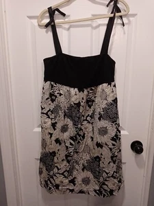 Liberty Of London For Target Dress Women's Size Small Black White Floral Stretch - Picture 1 of 6