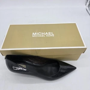 Zapatos Michael Kors Alina Flex Kitten Pump Mujer 8 Charol Punta NUEVO - Imagen 1 de 13