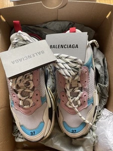 balenciaga triple s 37 white/blue/pink - Picture 1 of 8