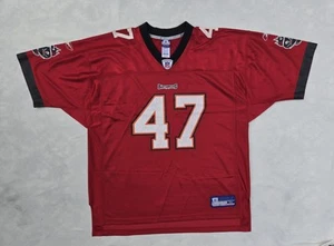 John Lynch #47 Tampa Bay Buccaneers NFL Reebok On Field Jersey Men’s Size XL - Picture 1 of 13
