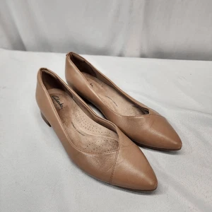 Scarpe basse Clarks collezione donna taglia 6 Natalyn Wish scarpe calde beige pelle sho - Foto 1 di 9