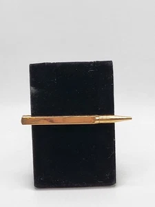  Vintage Swank Gold Tone Pencil Tie Clip with Working Lead 1950s - Picture 1 of 9