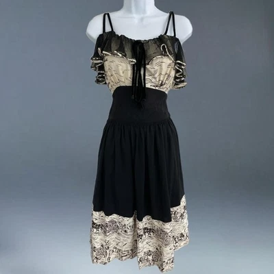 Vintage 1940s Miss Hollywood Junior Filmland Creation Western Novelty Dress  - Image 1 of 4