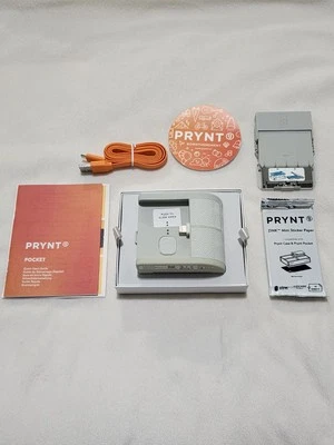Prynt Pocket Instant Photo Printer for iPhone Cool Grey PRP2017/A-CG 2x3 zink - Image 1 of 4