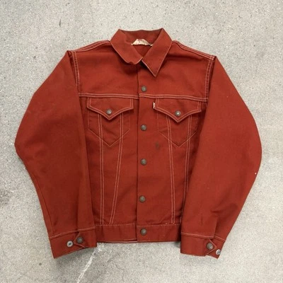 Jaqueta Levi's tipo 3 vintage anos 70 aba branca tamanho 20 - Imagem 1 de 4