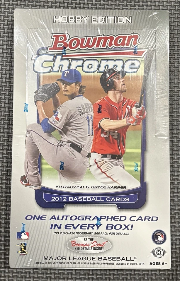 2012 Bowman Chrome Baseball Hobby Box Factory Sealed 1 Autograph Per Box - Image 1 of 1