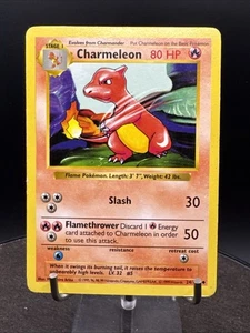Charmeleon 24/102 Shadowless TCG Pokémon Cards Uncommon - Picture 1 of 18