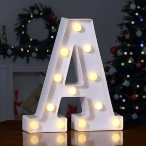 Letter A Light up letter lamp light warm white battery light - Picture 1 of 3
