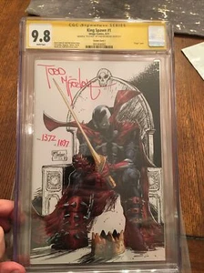 King Spawn #1 CGC SS 9.8 1:250 variante incentive firmato Todd McFarlane 1372/1697 - Foto 1 di 12