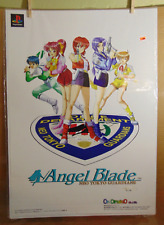Angel Blade Playstation 1 Store Poster 1997 RARE Japanese 28 1/2" x 20 1/4"