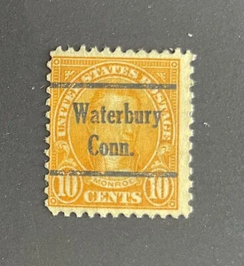 Waterbury, Connecticut Type 230 Precancel - 10 cents Monroe - U.S. #642 - CT - Picture 1 of 1