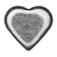 2 oz Black Silver Heart | Yeager's Poured Silver