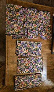 6 Stoffservietten mit Blumenmuster Retro/Vintage  - Bild 1 von 2