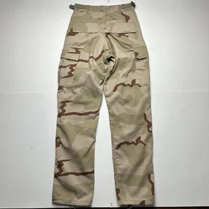 Y2K Desert Camo Pants Military Surplus BDU Tactical Cargo Brown Adult XS - Picture 1 of 2
