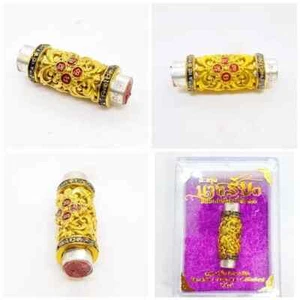 Takrud Nang Rub 3 Thousand Gold Thai Love & Luck Amulet Talisman by Kruba Kamfan - Picture 1 of 3