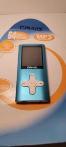 Craig MP3 4GB Plus Video Player 1.8” Color Display Music Player Blue Untested - Picture 1 of 5