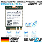 M.2 NGFF Wi-Fi Module MediaTek MT7921 WiFi 6 - 1800 Mbps 802.11ax - BT5.2 AX1800