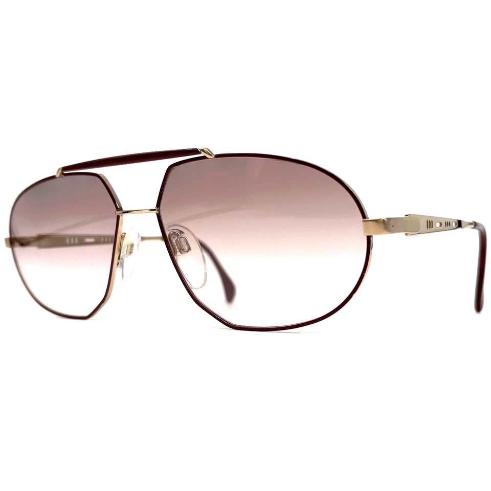 NOS vintage SILHOUETTE M 7136 sunglasses - 80s Austria - Large - ORIGINAL - Gold - Bild 1 von 4